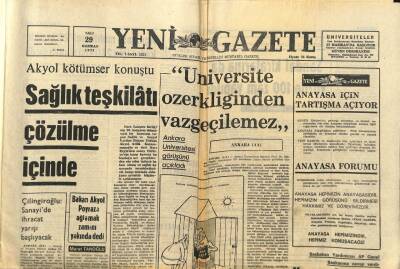 Yeni Gazete Gazetesi 29 Haziran 1971 - İlhan Selçuk İçin Karar 5 Temmuzda Verilecek GZ91433 - 1
