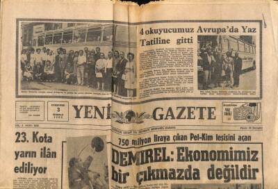 Yeni Gazete Gazetesi 3 Temmuz 1969 - Ajda Pekkan Yine Mavi Boncuk Dağıttı GZ114018 - 1