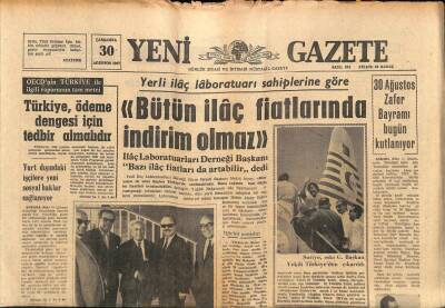 Yeni Gazete Gazetesi 30 Ağustos 1967 - Beynelmilel Hovarda Baby Pignatari İnzivaya Çekildi GZ91145 - 1