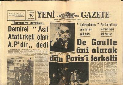Yeni Gazete Gazetesi 30 Mayıs 1968 - McCarthy Kennedyyi Oregonda Mağlup Etti GZ91359 - 1