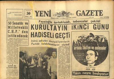 Yeni Gazete Gazetesi 30 Nisan 1967 - Alevi Sunni Davasından 2 Köy Okullarını Ayırdı GZ76940 - 1