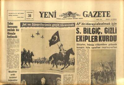 Yeni Gazete Gazetesi 31 Ağustos 1966 - 12 Yıl Çalışan Mühendis İlk Türk Motorunu Yaptı GZ91188 - 1