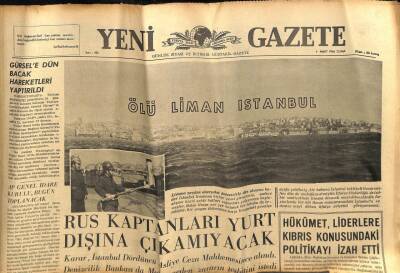 Yeni Gazete Gazetesi 4 Mart 1966 - Gürsele Dün Bacak Hareketleri Yaptırıldı GZ77132 - 1