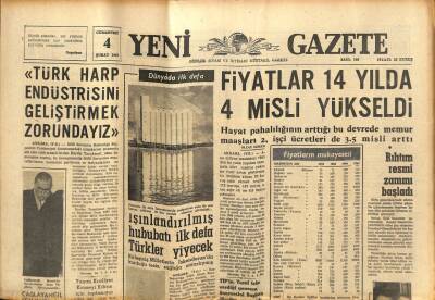 Yeni Gazete Gazetesi 4 Şubat 1967 - Çığ Altında Kalan 4 Kişiyi Aramaya Çıkan 100 Köylü Kayboldu GZ76985 - 1