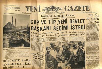 Yeni Gazete Gazetesi 5 Mart 1966 - Tokyoda Düşen Yolcu Uçağının 61 Yolcusu Öldü GZ77133 - 1