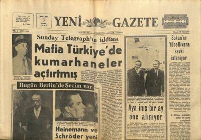Yeni Gazete Gazetesi 5 Mart 1969 - Moşe Dayan Golda Meirin Başbakanlığını Kabul Ediyor GZ91268 - 1