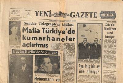 Yeni Gazete Gazetesi 5 Mart 1969 - Yüzbinlerce Çinli S. Rusya Aleyhinde Gösteriler Yaptı GZ113868 - 1
