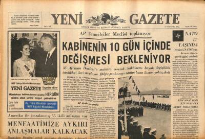 Yeni Gazete Gazetesi 5 Nisan 1966 - Paşabahçede Grevciler Arasında Çarpışma Oldu GZ91153 - 1