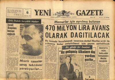 Yeni Gazete Gazetesi 6 Aralık 1966 - Makarios Kendine Bağlı Yeni Bir Ordu Kurmak Emelinde GZ90104 - 1