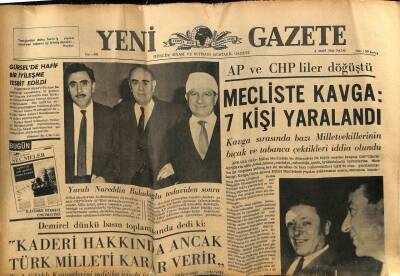 Yeni Gazete Gazetesi 6 Mart 1966 - Yaralı Nureddin Baladoğlu Tedaviden Sonra GZ77134 - 1