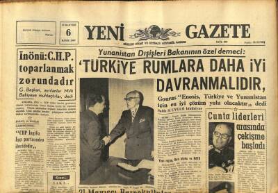 Yeni Gazete Gazetesi 6 Mayıs 1967 - İnönü CHP Toparlanmak Zorundadır GZ76946 - 1