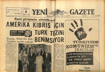 Yeni Gazete Gazetesi 6 Nisan 1967 - TRT Televizyonu 1968 Yılı İçinde Kurmak İstiyor GZ77010 - 1