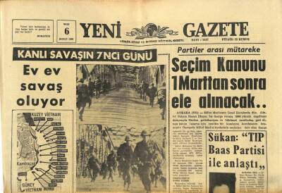 Yeni Gazete Gazetesi 6 Şubat 1968 - Pueblo Mürettebatı Taviz Karşılığında Serbest Bırakılacak GZ91259 - 1