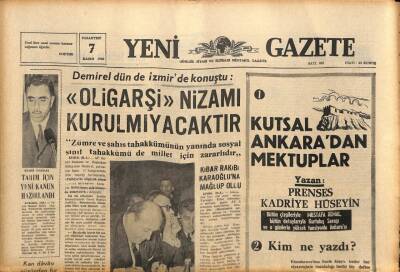 Yeni Gazete Gazetesi 7 Kasım 1966 - İstanbulun Su Ve Elektrik Davası Nihayet Ele Alındı GZ90091 - 1