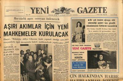 Yeni Gazete Gazetesi 7 Nisan 1966 - Saygonda Nümayişçiler Bir Gazeteyi Yaktı GZ91108 - 1