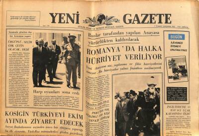 Yeni Gazete Gazetesi 7 Temmuz 1965 - Romanya`da Halka Hürriyet Veriliyor GZ79846 - 1
