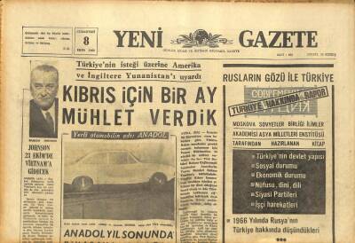Yeni Gazete Gazetesi 8 Ekim 1966 - Anadol Yıl Sonunda Piyasaya Çıkacak GZ91389 - 1