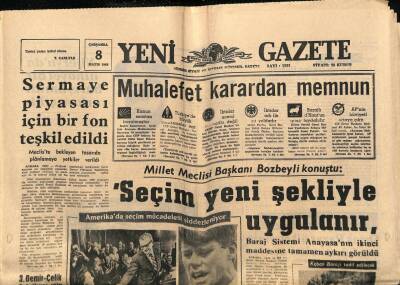 Yeni Gazete Gazetesi 8 Mayıs 1968 - Bayar , Eşinin Mezarını Çok Harap Buldu GZ74764 - 1