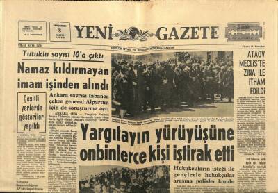 Yeni Gazete Gazetesi 8 Mayıs 1969 - Türk-Amerikan Cemiyetinin Verdiği Yemekte Baş Davetli Rum Skurasdı GZ91312 - 1