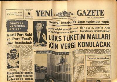 Yeni Gazete Gazetesi 9 Temmuz 1967 - Kudüs Şehri 614 Yılında Korkunç Bir Katliama Sahne Oldu GZ76912 - 1