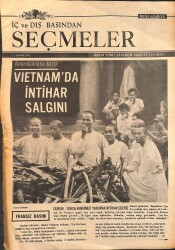 Yeni Gazete Gazetesi İç Ve Dış Basından Seçmeler Eki 5 Haziran 1966 - Vietnam'da İntihar Salgını GZ160803 - Gökçekoleksiyon