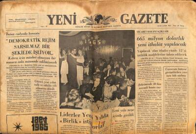 Yeni Gazete Gazetesi Ocak 1965 - Akis Dergisi Erkin`in İstifa Etmesini İstedi GZ79895 - 1