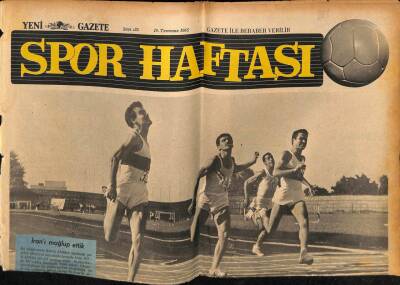 Yeni Gazete Spor Haftası Eki 19 Temmuz 1965 - Atletizmde İranı Mağlup Ettik GZ69743 - 1