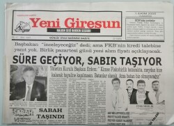 Yeni Giresun Gazetesi 1 Ekim 2005 Çernobil Etkileri Taraması Başlıyor - GZ44963 - 1