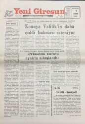 Yeni Giresun Gazetesi 1 Nisan 1996-Alo 179 Yarar mı Yoksa Zarar mı Veriyor Tartışması GZ14036 - 1