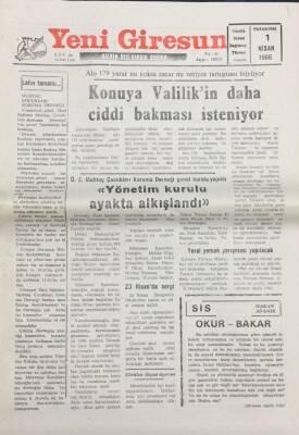 Yeni Giresun Gazetesi 1 Nisan 1996-Alo 179 Yarar mı Yoksa Zarar mı Veriyor Tartışması GZ14036 - 2