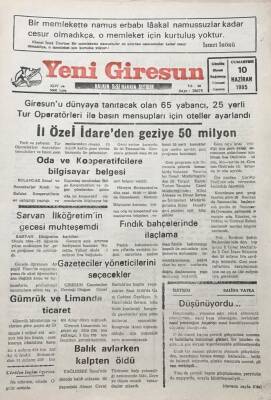 Yeni Giresun Gazetesi 10 Haziran 1995 Sarvan İlköğretimin Gecesi Muhteşemdi GZ30223 - 1