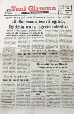 Yeni Giresun Gazetesi 10 Haziran 1996 İlk Raund GiresunsporunGZ30526 - 1