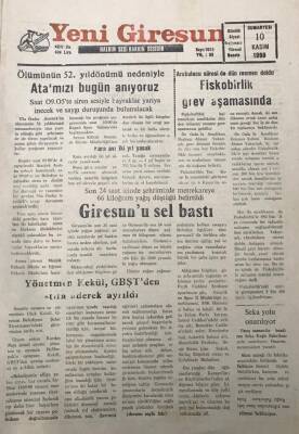 Yeni Giresun Gazetesi 10 Kasım 1990 Fiskobirlik Grev Aşamasında GZ30136 - 1