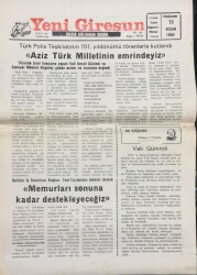Yeni Giresun Gazetesi 11 Nisan 1996- Türk Polis Teşkilatının 151.Yıldönümü GZ14045 - 1