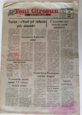 Yeni Giresun Gazetesi - 11 Ocak 1992 - Karadeniz Kalkınma Planı ... GZ43851 - 2