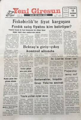 Yeni Giresun Gazetesi 12 Haziran 1996 Plajlarımız Temiz mi GZ30532 - 1