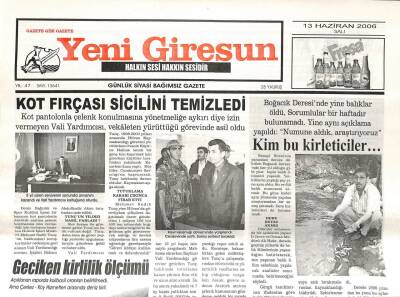 Yeni Giresun Gazetesi 13 Haziran 2006 - Giresunsporda Yönetim İlk Toplantısını Yaptı GZ108663 - 1