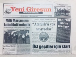 Yeni Giresun Gazetesi - 13 Mart 2008 - Üst Geçitler İçin Start GZ46493 - 1