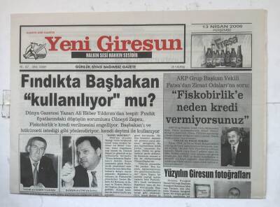 Yeni Giresun Gazetesi 13 Nisan 2006 - Yüzyılın Giresun Fotoğrafları GZ8108 - 1