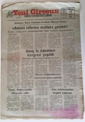 Yeni Giresun Gazetesi - 13 Ocak 1992 - Adalet Reformu Mutlaka Gerekli GZ43852 - 1