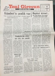 Yeni Giresun Gazetesi 13 Temmuz 1996- Kümbette Şenlik Var GZ14023 - 2