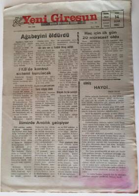 Yeni Giresun Gazetesi - 14 Ocak 1992 - İlimizde Arıcılık Gelişiyor ... GZ43853 - 1