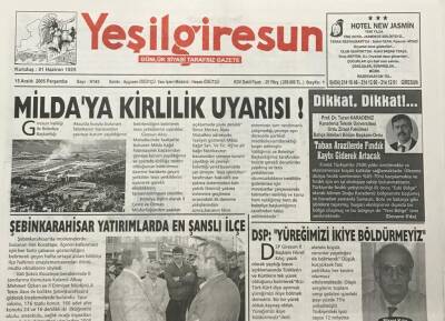 Yeni Giresun Gazetesi 15 Aralık 2005 Giresunlu İzciler Dr. Hakan Güvenç Anısına Yürüyecek GZ30178 - 1
