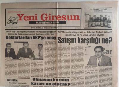 Yeni Giresun Gazetesi 15 Mart 2007 - TMO Üreticiyi Zora Soktu GZ31158 - 1
