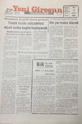 Yeni Giresun Gazetesi 15 Mayıs 1990 Referandum Olayı Büyüyor GZ26059 - 1