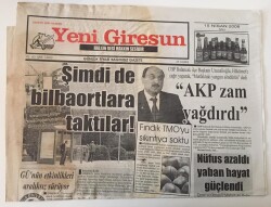 Yeni Giresun Gazetesi - 15 Nisan 2008 - Karayolları Bölge Müdürlüğünün Gözü Giresun Üzerinde , Fındık TMOyu Sıkıntıya Soktu - GZ43809 - 1