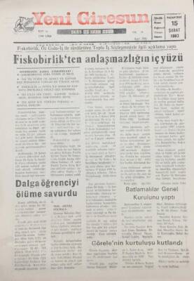 Yeni Giresun Gazetesi 15 Şubat 1993 Ergun Özdemirİşte Hizmet Böyle Yapılır GZ30743 - 1