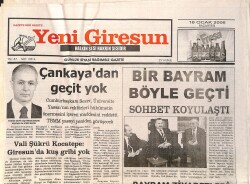 Yeni Giresun Gazetesi 16 Ocak 2006 - Çankaya'dan Geçit Yok - Giresunspor Keyif Verecek GZ3202 - Gökçekoleksiyon