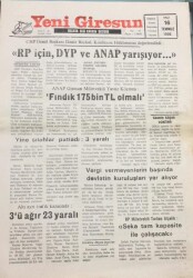 Yeni Giresun Gazetesi 16 Temmuz 1996- Seka Tam Kapasite İle Çalışacak GZ14024 - 2