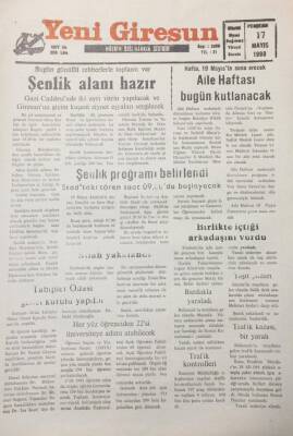 Yeni Giresun Gazetesi 17 Mayıs 1990 Birlikte İçtiği Arkadaşını Vurdu GZ26057 - 1